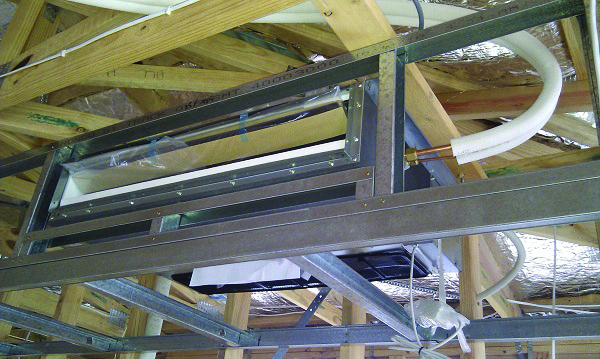 Ducted Ventilation System Installation in progress in the ceiling - Casey Air in Bentleigh East, VIC
