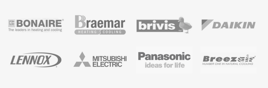BONAIRE, Braemar, brivis, DAIKIN, LENNOX, MITSUBISHI ELECTRIC, Panasonic, Breezair